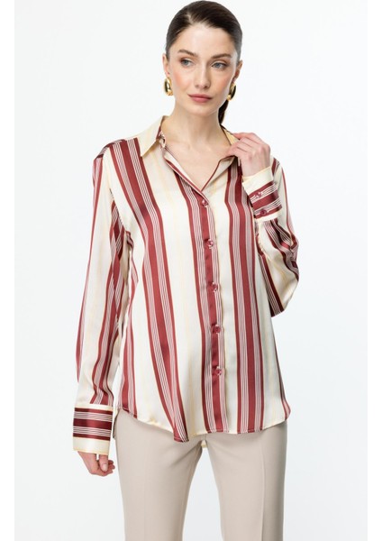 54326 Onteks Saten Desenli Gömlek fiyatları