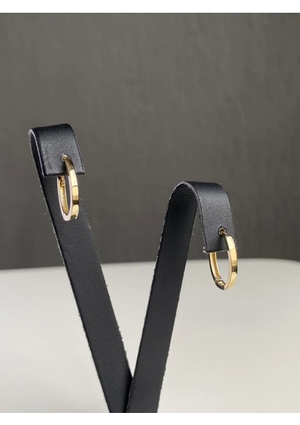 14 Ayar Altın Orta Boy Oval Küpe fırsatları