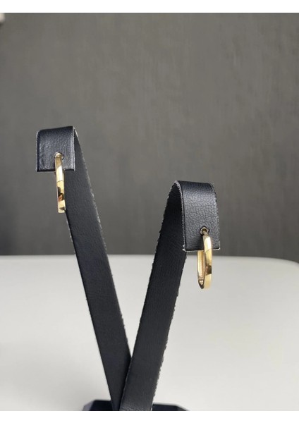 14 Ayar Altın Orta Boy Oval Küpe indirimleri