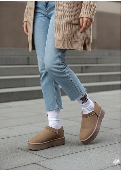 Mitay Premium Vizon Süet Kadın Bot fiyatları