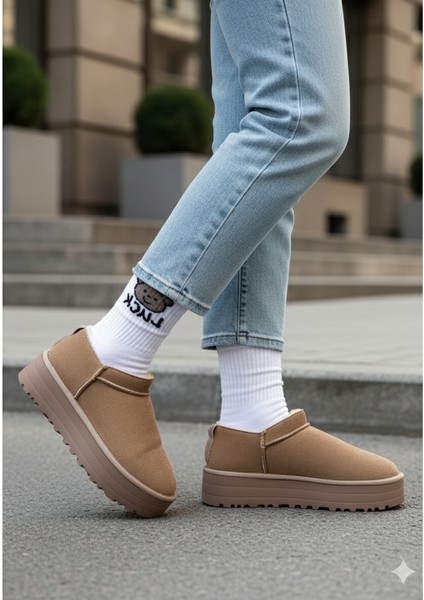 Mitay Premium Vizon Süet Kadın Bot fırsatları