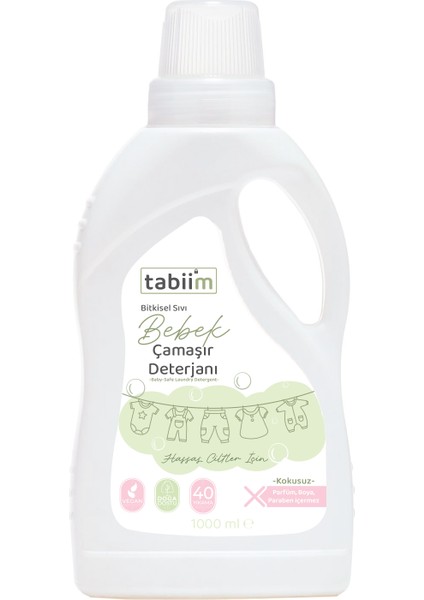 Tabii'm Bitkisel Sıvı Bebek Çamaşır Deterjanı 1 L