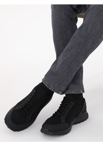 Erkek Siyah Sneaker Ayakkabı 50312235-VR046 fırsatları