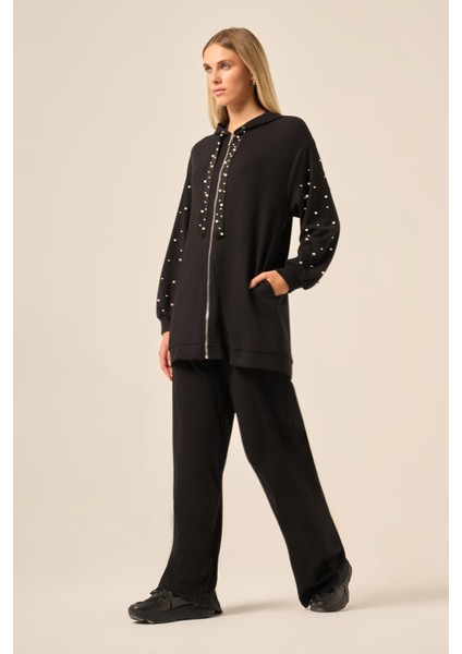 Kadın Oysho Pantolonlu Takım Siyah 31224 indirimleri