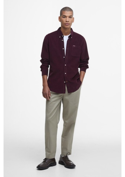 Ramsey Tailored Cord Gömlek RE89 Winter Red modelleri