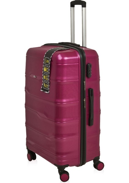 Pp Büyük Boy Valiz - Mürdüm - 77X45X32 cm modelleri