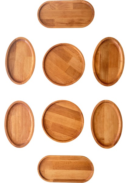 Nexa Ahşap 8 Parça Kahvaltı Takımı, Kahvaltılık, Sunumluk ( 1.sınıf Kalite Kayın Ağacı ) fiyatları