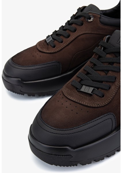 Erkek Hakiki Deri Kahverengi Sneakers & Spor Ayakkabı 298 3203-1626 Erk Ayk SK25-26 Khv Dnt/khv modelleri