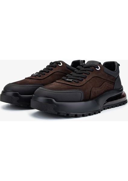 Erkek Hakiki Deri Kahverengi Sneakers & Spor Ayakkabı 298 3203-1626 Erk Ayk SK25-26 Khv Dnt/khv fırsatları
