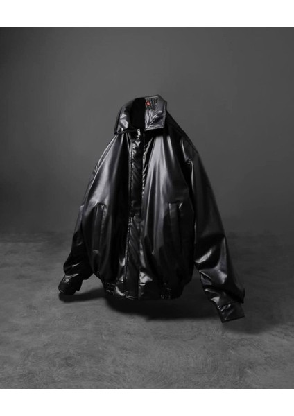 Unisex Premium Oversize Vintage Bomber Deri Ceket fiyatları