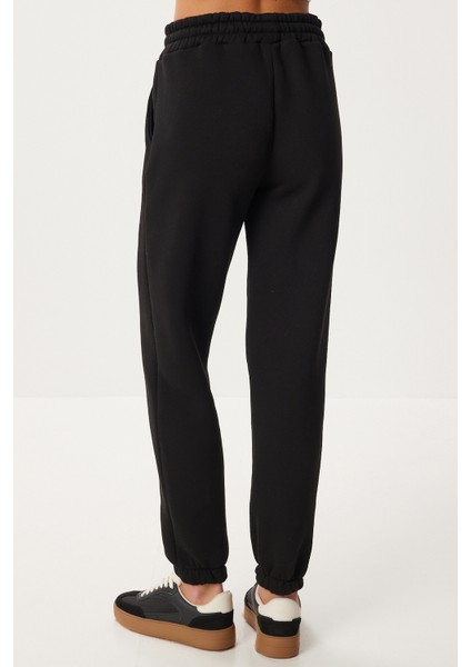 Işlemeli Şardonlu Jogger Eşofman Altı LZV0039 Siyah indirimleri