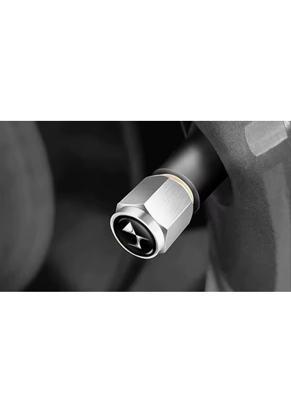 Ds Logolu Metal Gümüş Siyah Renk 4 Adet Sibop Kapak fiyatları