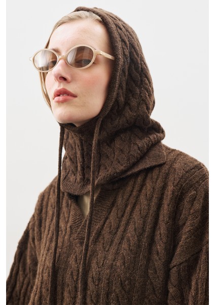 Triko Balaklava Kahverengi