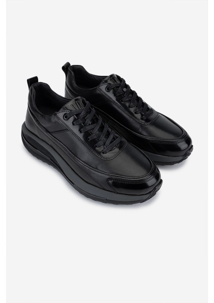 Erkek Hakiki Deri Siyah Sneakers & Spor Ayakkabı 381 22539 Erk Ayk SK25-26 Sıyah fiyatları