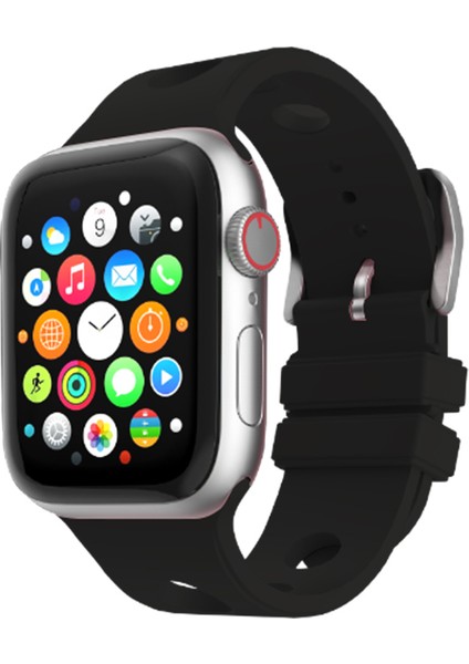Apple Watch 10 46MM Pore-Fit Hava Akışı Silikon Kordon Kayış