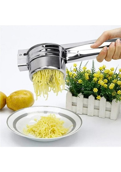 Paslanmaz Çelik Patates Ezici Büyük Hazneli | Patates Ezici Püre Yapıcı