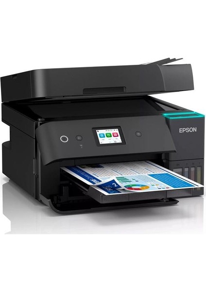 A4 Renkli Ecotank L6390 Çok Fonksiyonlu Tanklı Dublex Yazıcı Fax USB 2.0,ethernet,kablosuz modelleri