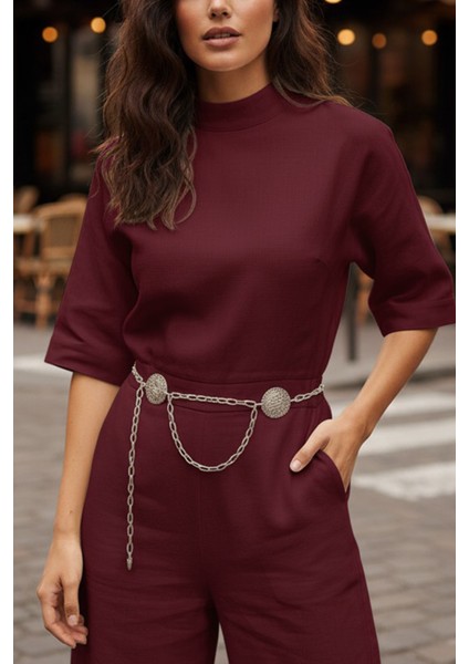 Pınkmark Kadın Gümüş Antik Figürlü Zincir Kemer PMKM25625