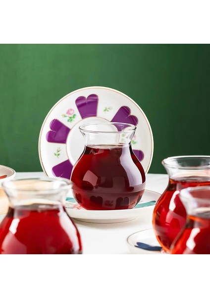 Beyoğlu 12 Parça Çay Seti - Renkli - 210 ml fiyatları