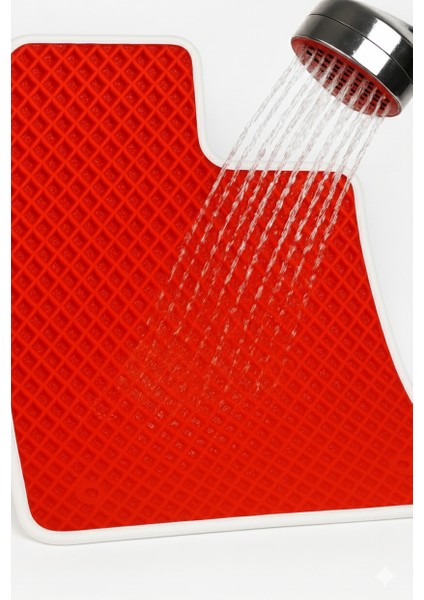 Audi A8 L 2017-2025 Aracınıza Özel Eva Paspas Kırmızı Beyaz | Kaymaz ve Yıkanabilir Taraftar Oto Paspas indirimleri