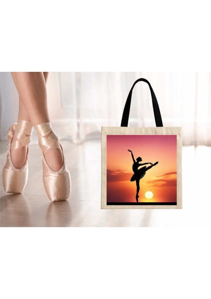 La Bayadere Balerin Silüet Koton Çanta