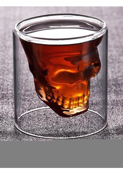 75 ml Kuru Kafa Cam Bardak -Likör Shot - Içecek Bardağı -Crystal Head modelleri
