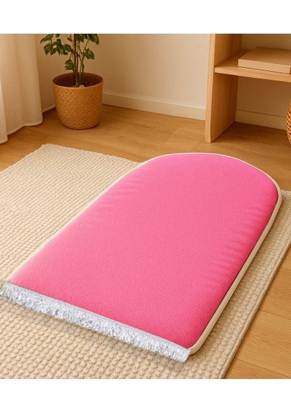 3 CM Süngerli Ortopedik Lüks Kadife Seccade Diz Ağrıtmaz Namazlık Suni Deri Tabanlı 70 x 120 cm