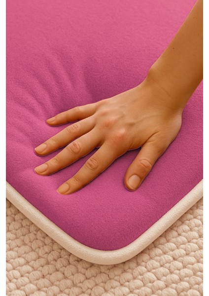 3 CM Süngerli Ortopedik Lüks Kadife Seccade Diz Ağrıtmaz Namazlık Suni Deri Tabanlı 70 x 120 cm fiyatları