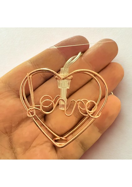 Bakgelal Love Kalpli Rose Gold LED Işık Zinciri – Yılbaşı, Doğum Günü ve Romantik Dekor Aydınlatma fırsatları