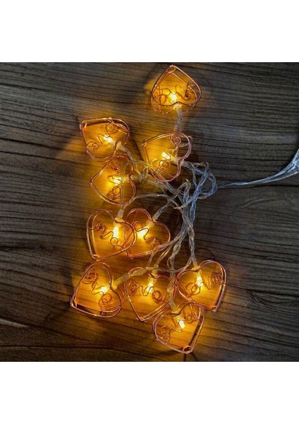 Bakgelal Love Kalpli Rose Gold LED Işık Zinciri – Yılbaşı, Doğum Günü ve Romantik Dekor Aydınlatma indirimleri