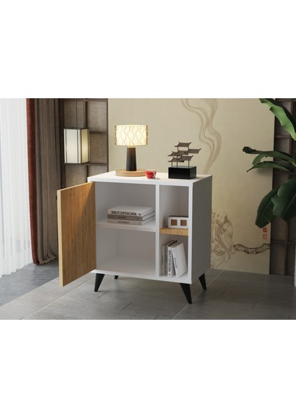 Raflı Komodin Modern Dekoratif Çok Amaçlı fiyatları