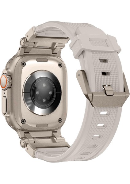 Apple Watch 11 10 46MM 9 8 7 6 Se Ultra Uyumlu 49-46-45-44-42MM Metal Pimli Tokalı Premium Silikon Kordon – Dayanıklı Spor Rubber Kayış fiyatları