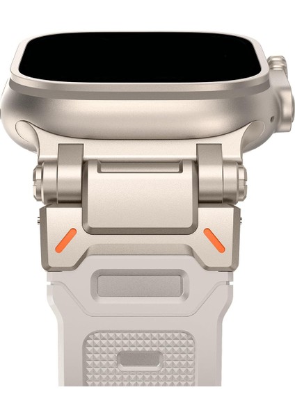 Apple Watch 11 10 46MM 9 8 7 6 Se Ultra Uyumlu 49-46-45-44-42MM Metal Pimli Tokalı Premium Silikon Kordon – Dayanıklı Spor Rubber Kayış modelleri