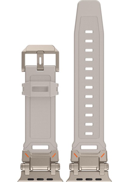 Apple Watch 11 10 46MM 9 8 7 6 Se Ultra Uyumlu 49-46-45-44-42MM Metal Pimli Tokalı Premium Silikon Kordon – Dayanıklı Spor Rubber Kayış