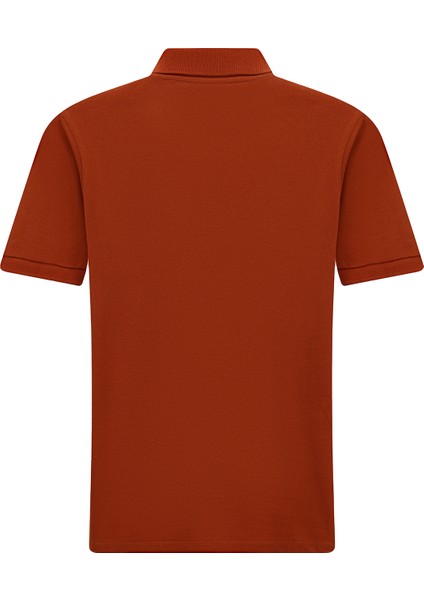 Polo Yaka Slim Fit Dar Kesim Nakışlı Pamuk Tişört fiyatları