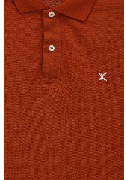 Polo Yaka Slim Fit Dar Kesim Nakışlı Pamuk Tişört modelleri