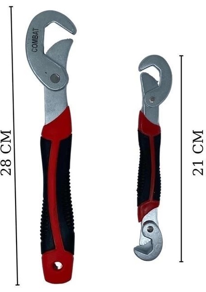 Çok Fonksiyonlu Ergonomik Ayarlanabilir Büyük Küçük Akıllı Pense Anahtar 2li Set