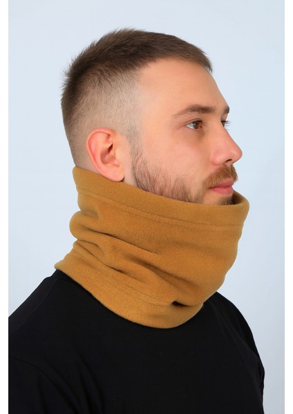 Erkek Polar Boyunluk-Bere Standart Hardal