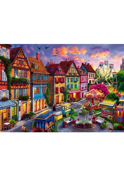 Puzzle 1000 Parça – Fun City | Renkli Şehir Manzaralı Puzzle fiyatları