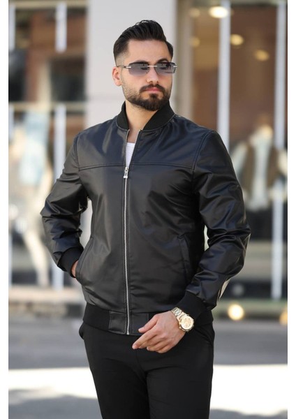 Erkek Premium Bomber Deri Ceket fiyatları