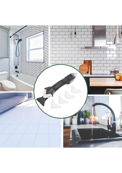 3 Ü 1 Arada Fayans Derz Silikon Kazıyıcı Sıyırıcı ve Uygulayıcı Aparat