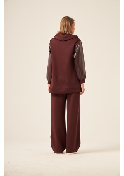 Bayan Kollar Deri Oysho Takım Mürdüm 31245