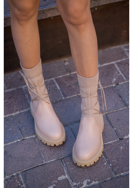 Ramonten Renkli Örme Detaylı Kadın Bot fırsatları