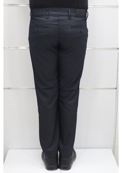 Fistan Store Erkek Desenli Normal Bel Dar Kalıp Dar Paça Kumaş Pantolon fırsatları