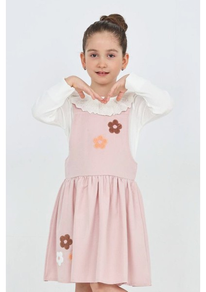 Kız Çocuk 2'li Elbise (Elbise+Badi Bluz) 12342