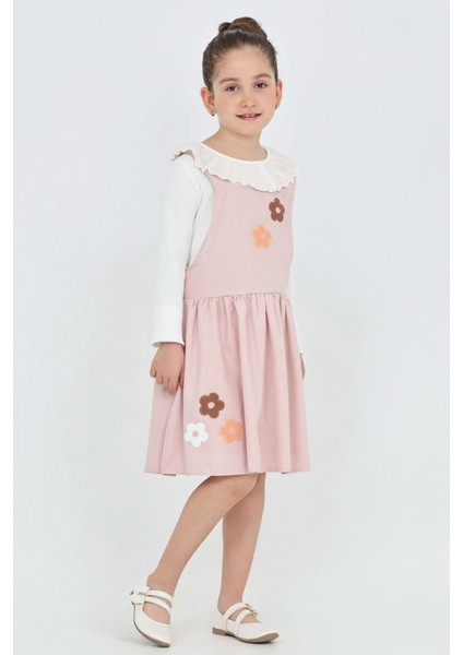 Kız Çocuk 2'li Elbise (Elbise+Badi Bluz) 12342 modelleri