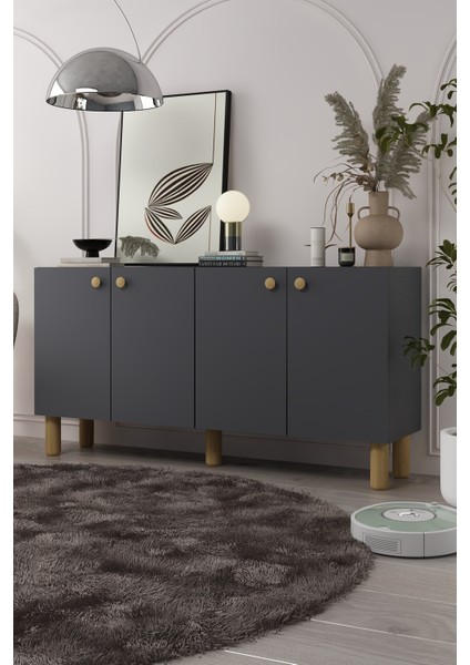 8197KB150-1DD Konsol,tv Ünitesi Antrasit-Safirmeşe