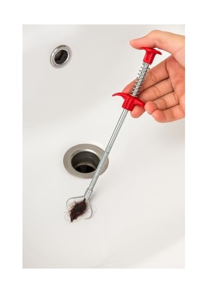Suwors Tıkanıklık Açıcı Gider Temizleme Aparatı - 60CM Esnek Yaylı Çubuk, Pençeli Kancalı Mutfak Banyo Tuvalet Gideri Temizleyici modelleri