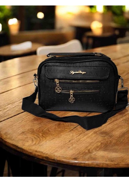 Shyne Silver Siyah Kadın El ve Omuz Askılı Çanta