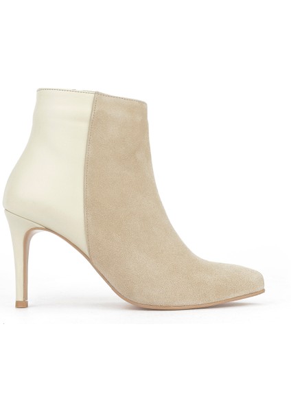 , Kadın Hakiki Deri Bot 1531030Z25104 Kum